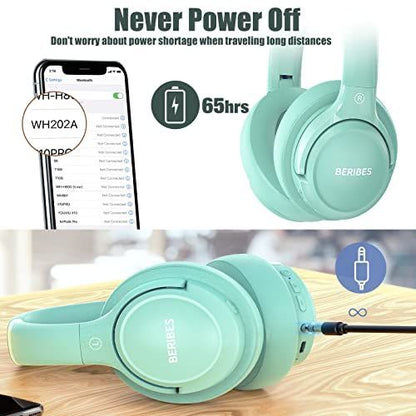 BERIBES Auriculares Bluetooth sobre la oreja